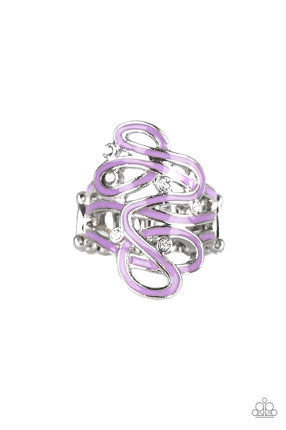 Paparazzi Accessories-The Run-Around - Purple Ring