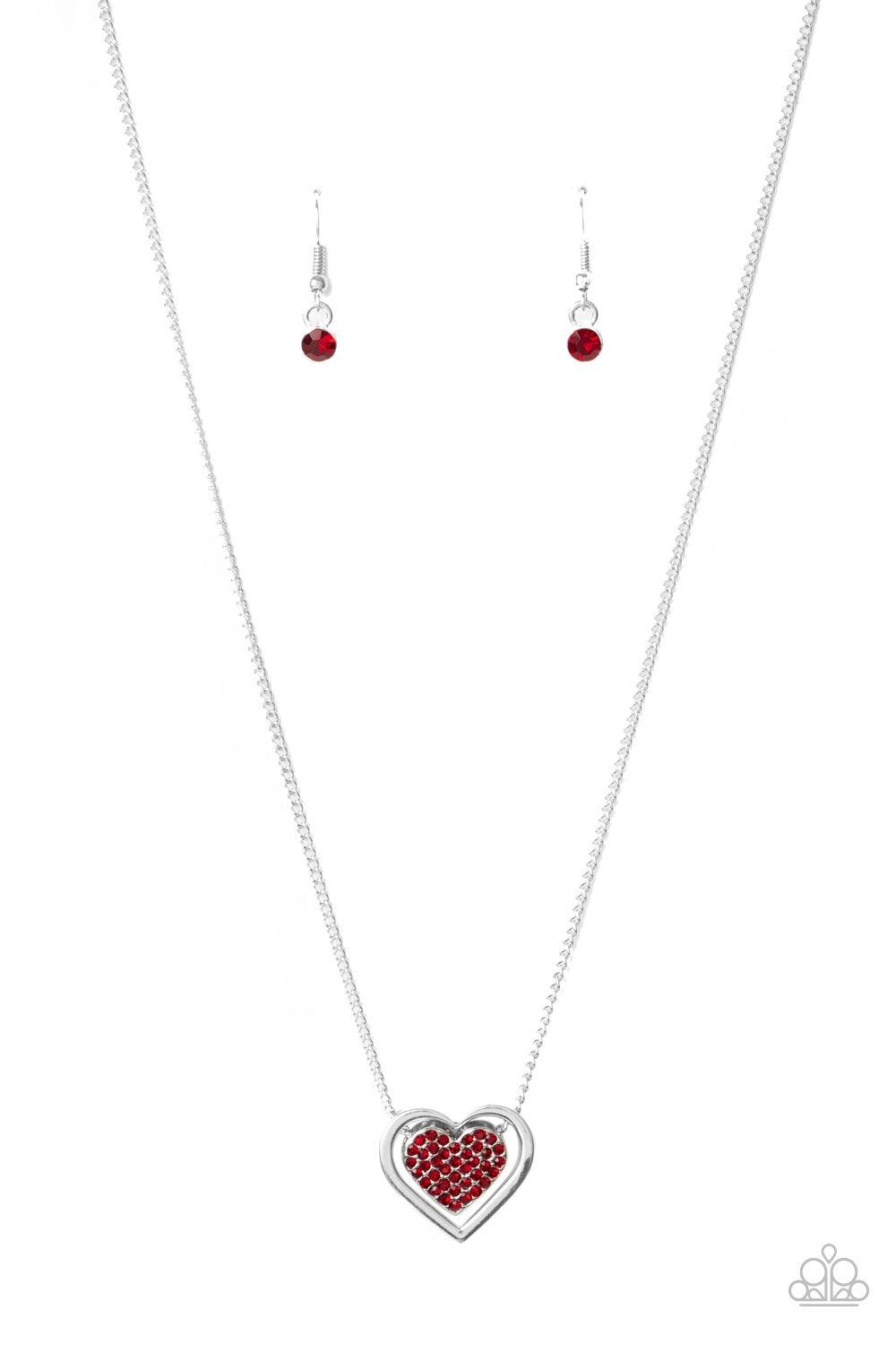 Paparazzi Accessories-Game, Set, MATCHMAKER - Red Necklace