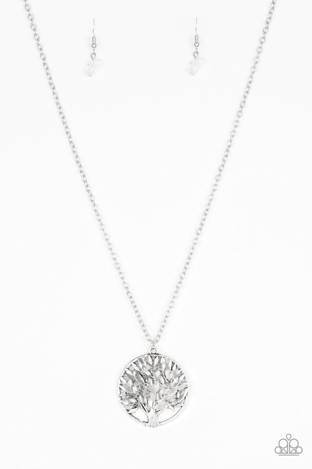 Paparazzi Accessories-Naturally Nirvana - White Necklace