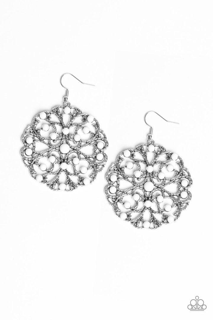 Rainbow Dew White Earrings - Jewelry By Bretta