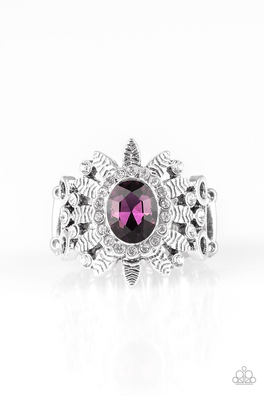 Paparazzi Accessories-Burn Bright - Purple Ring