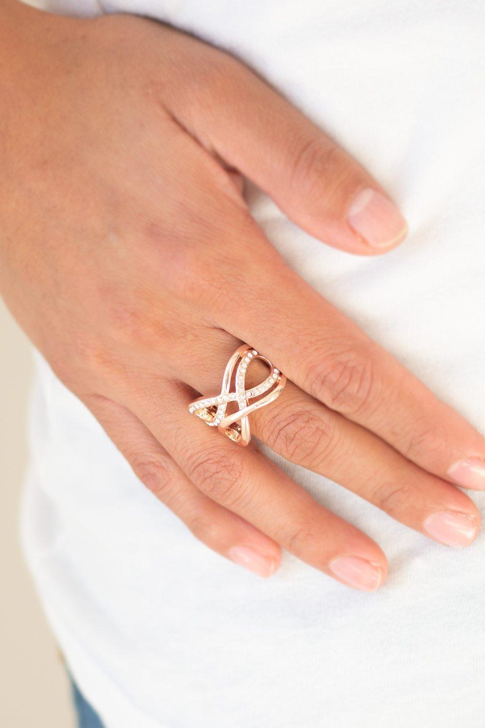 Paparazzi Accessories-Infinite Illumination - Rose Gold Ring