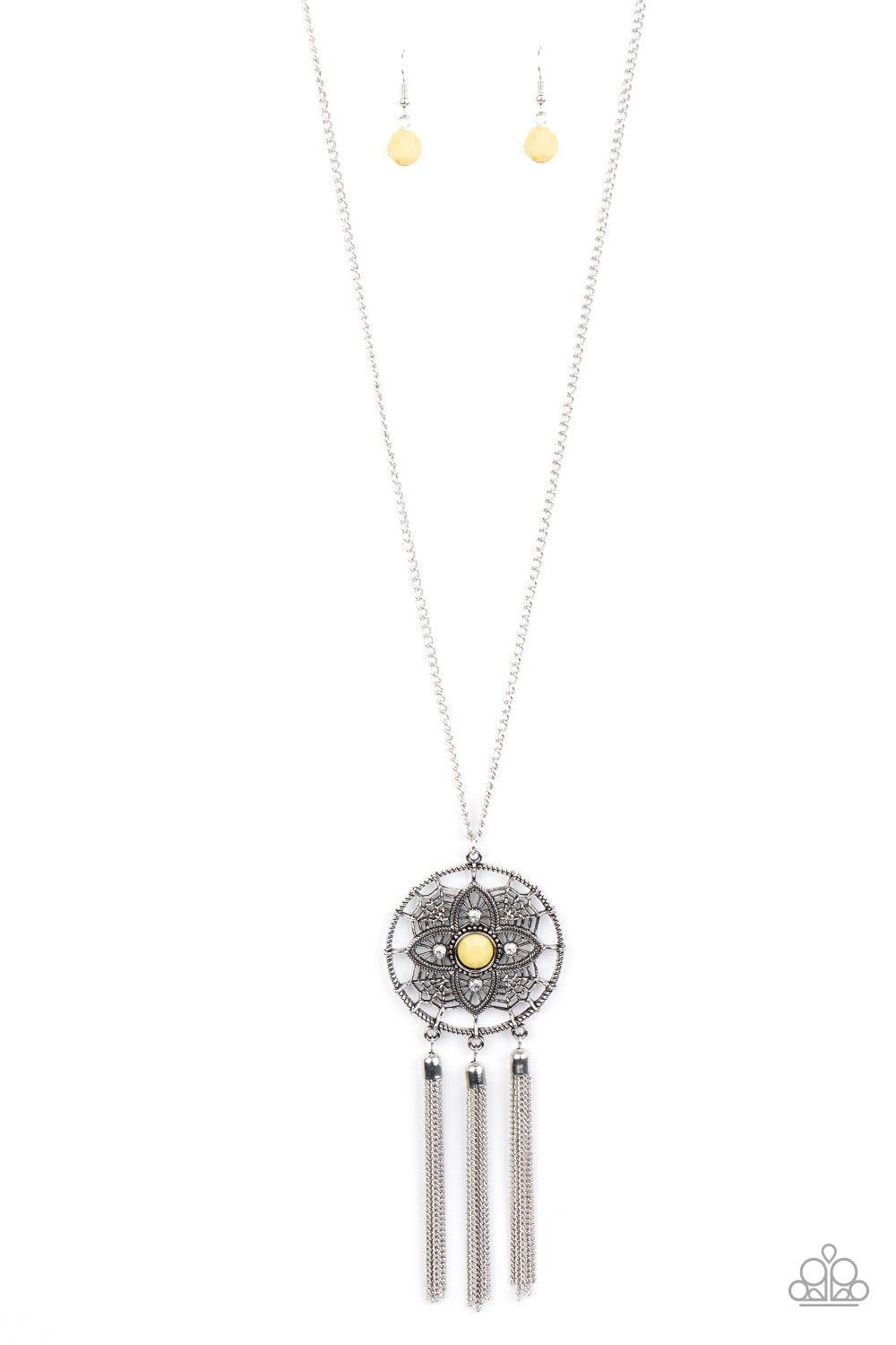 Paparazzi Accessories-Chasing Dreams - Yellow Necklace