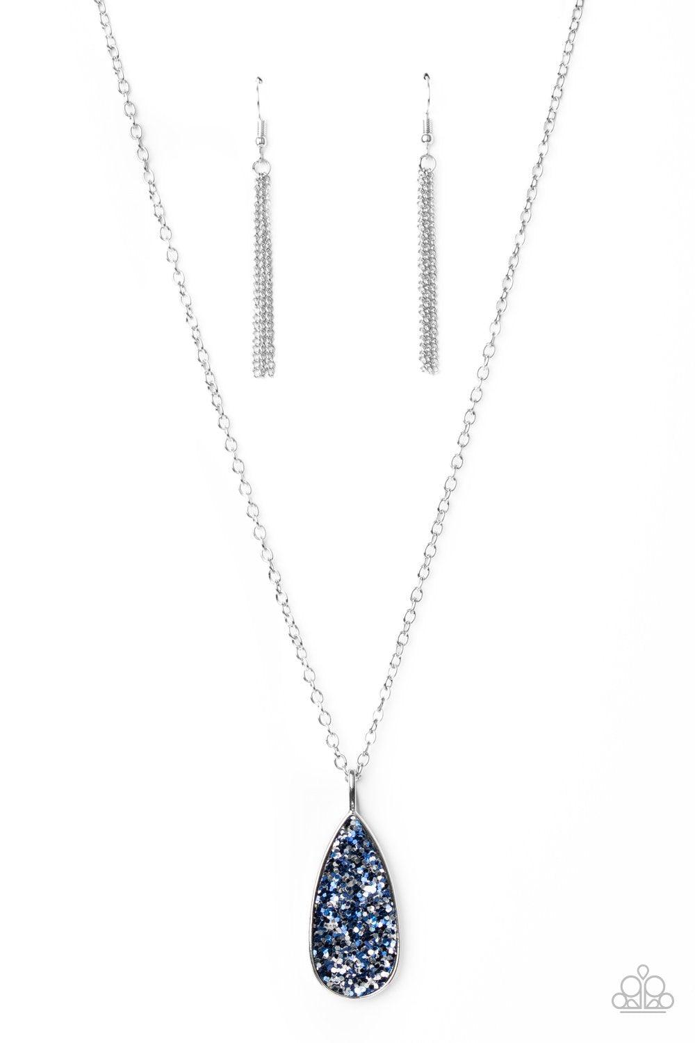 Paparazzi Accessories-Daily Dose of Sparkle - Blue Necklace