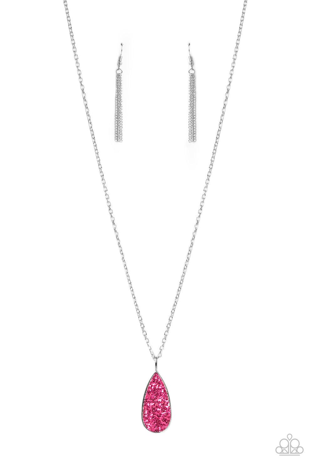 Paparazzi Accessories-Daily Dose of Sparkle - Pink Necklace