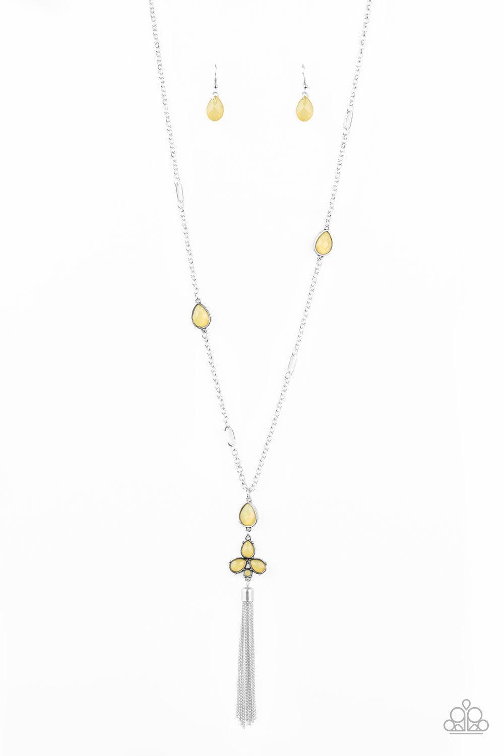 Paparazzi Accessories-Eden Dew - Yellow Necklace
