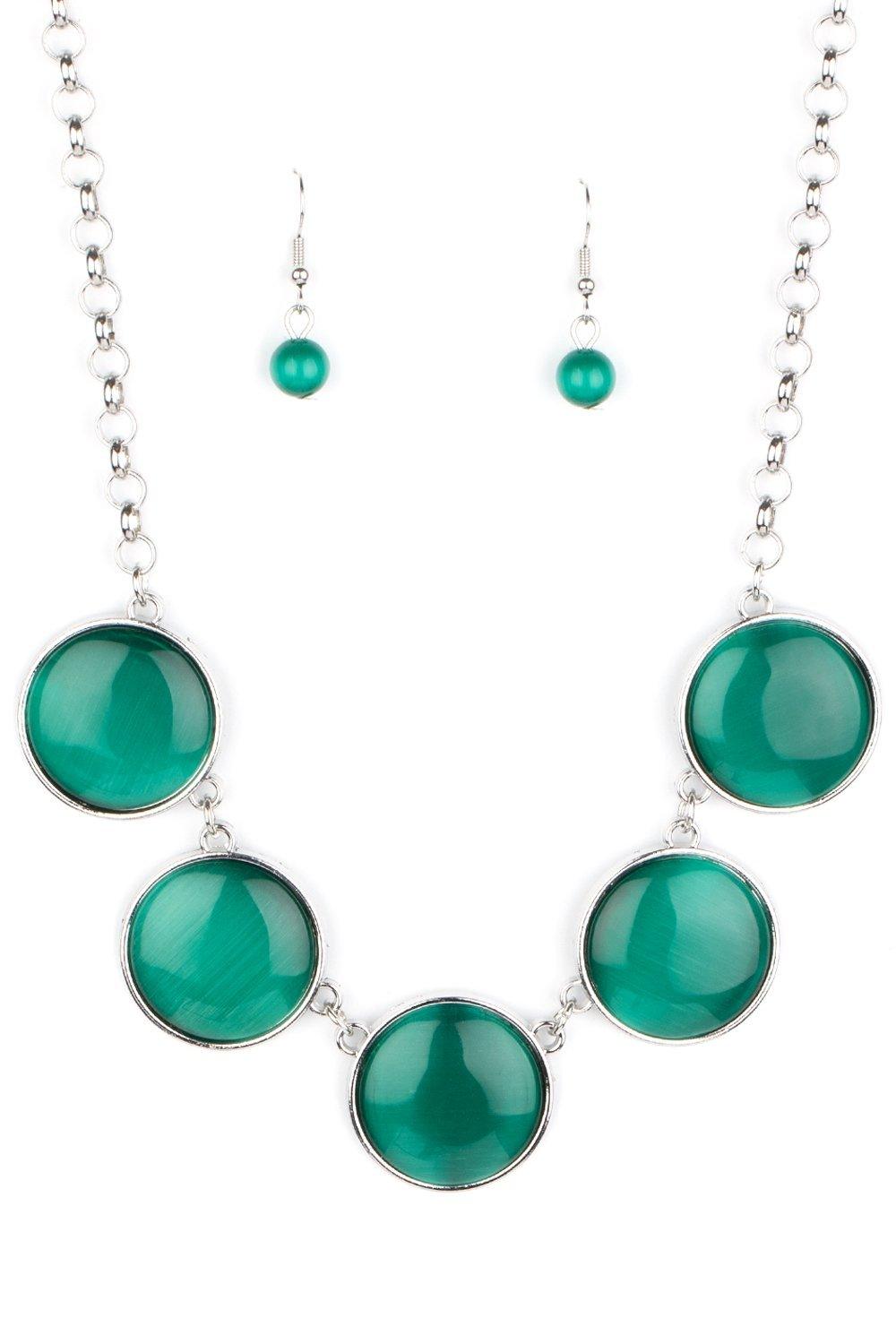 Paparazzi Accessories-Ethereal Escape - Green Necklace