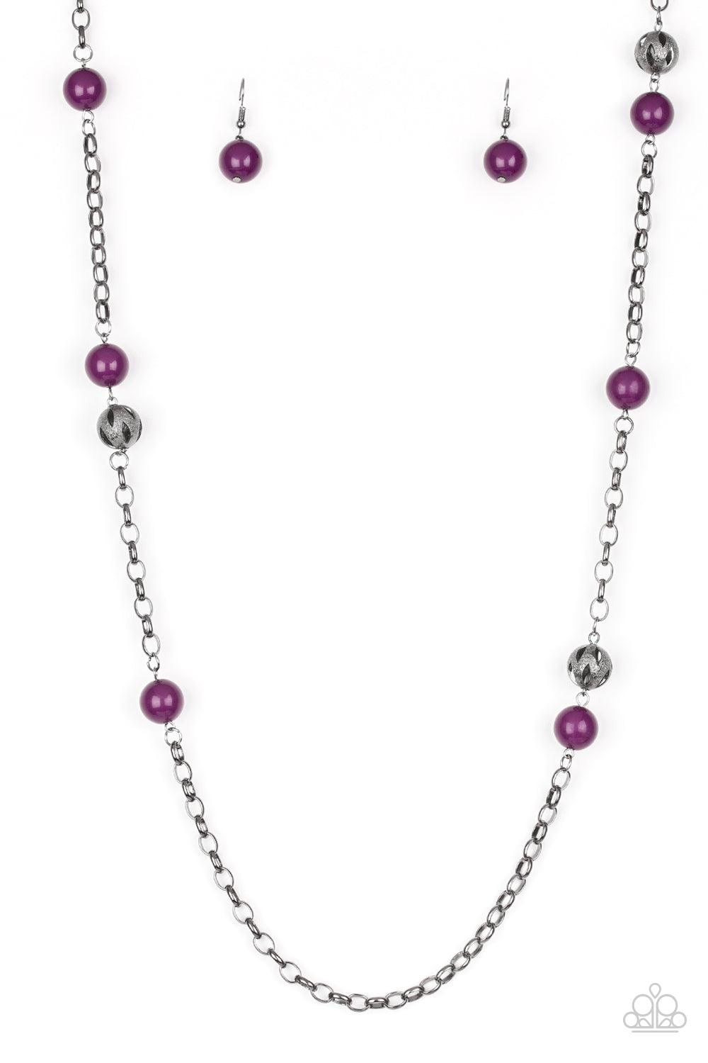 Paparazzi Accessories-Fashion Fad - Purple Necklace