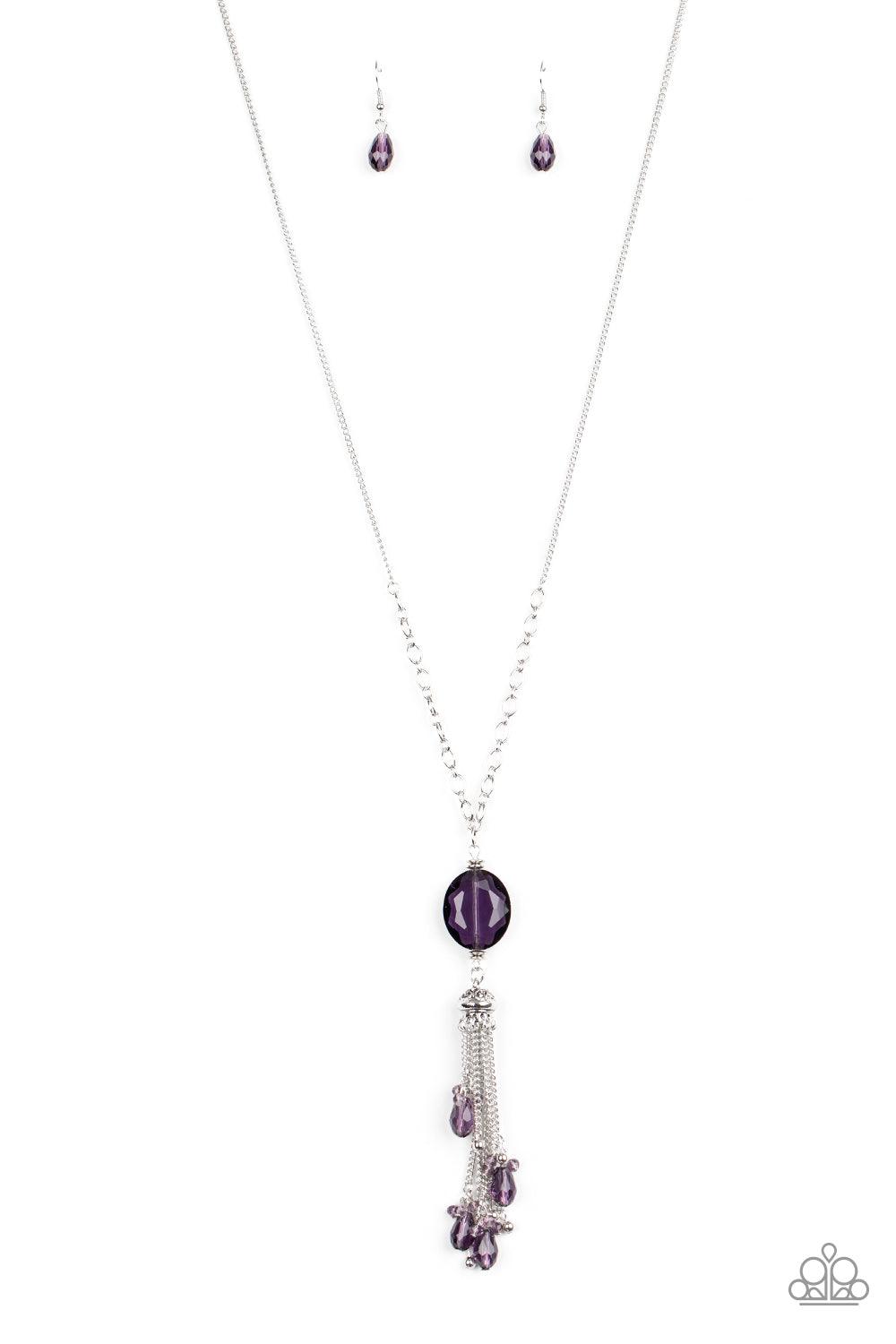 Paparazzi Accessories-Fringe Flavor - Purple Necklace