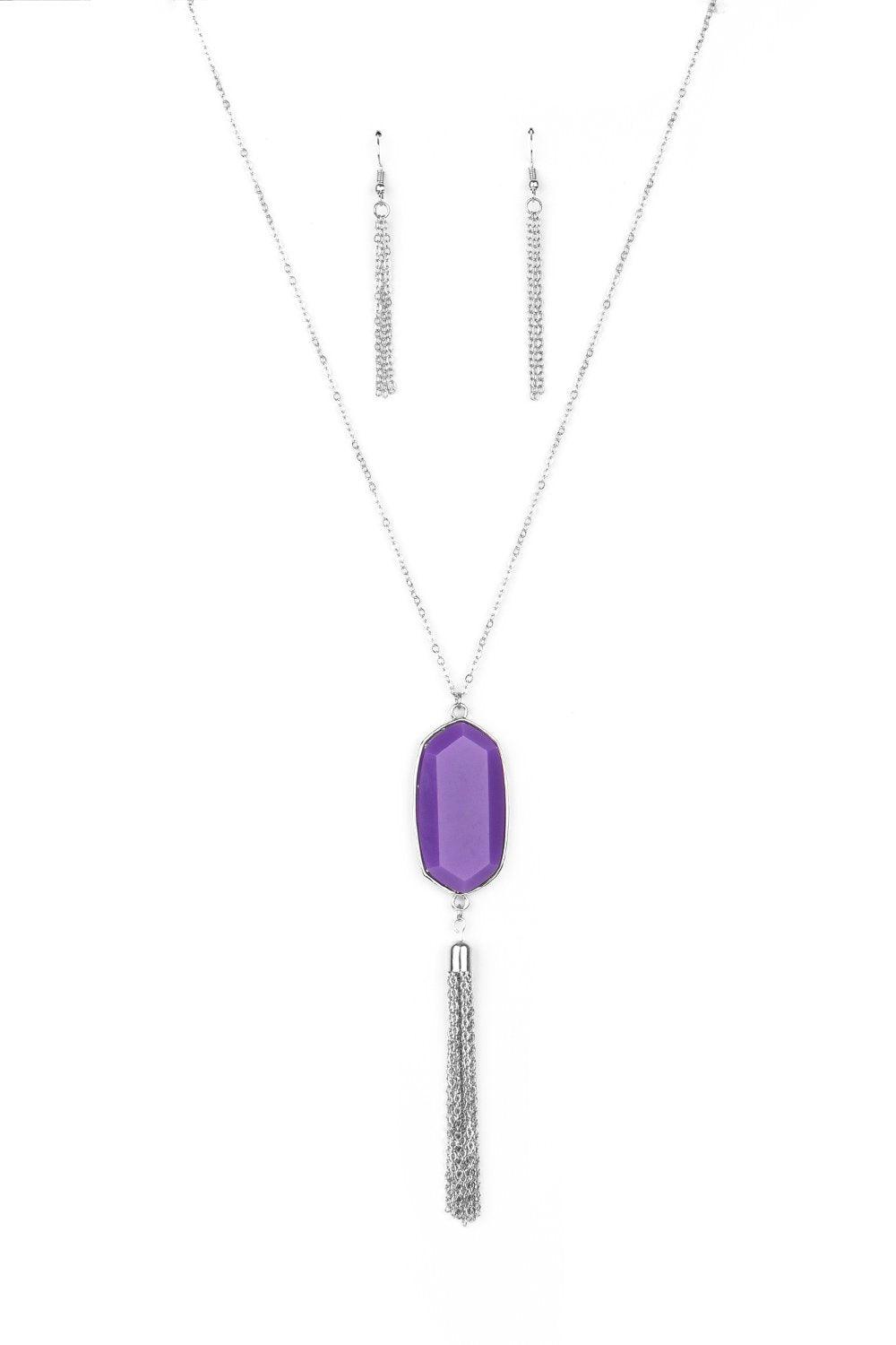 Paparazzi Accessories-Got A Good Thing GLOWING - Purple Necklace