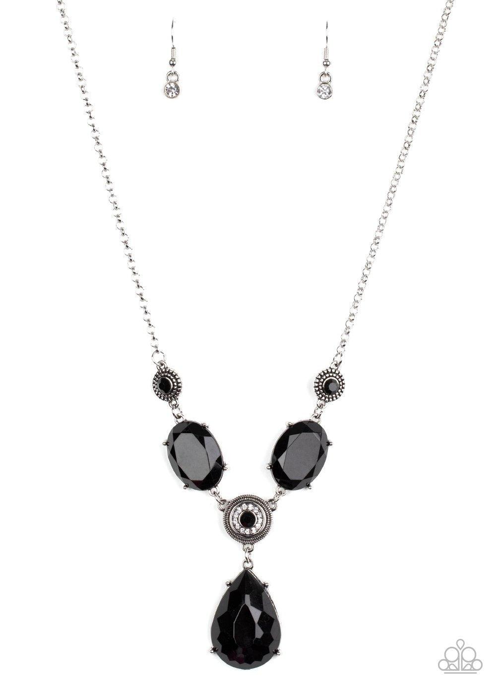 Paparazzi Accessories-Heirloom Hideaway - Black Necklace