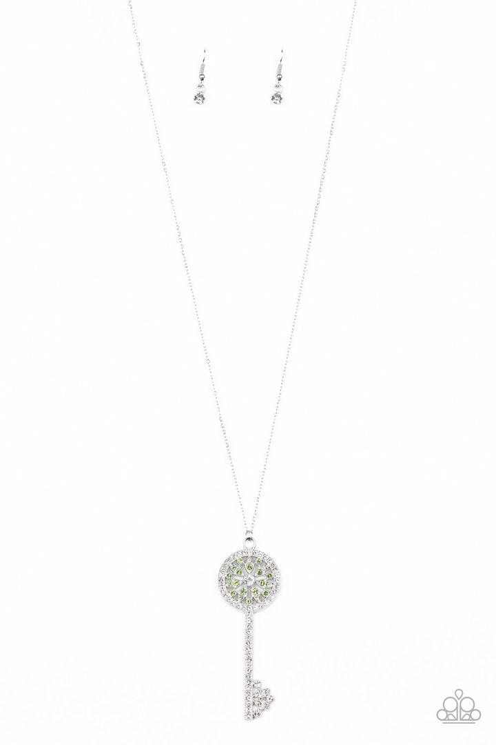 Paparazzi Accessories-Keeping Secrets - Green Necklace