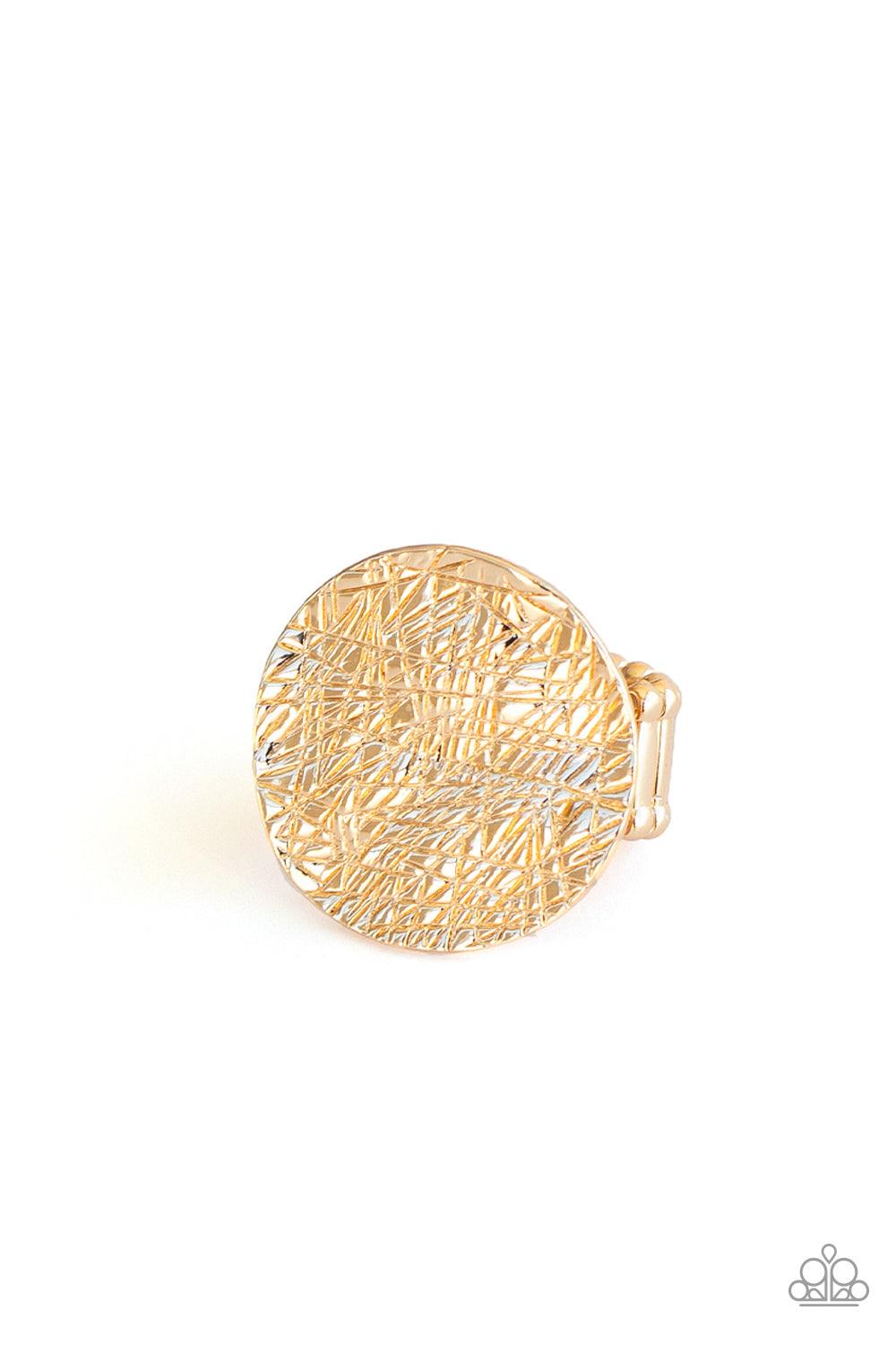 Paparazzi Accessories-Lined Up - Gold Ring