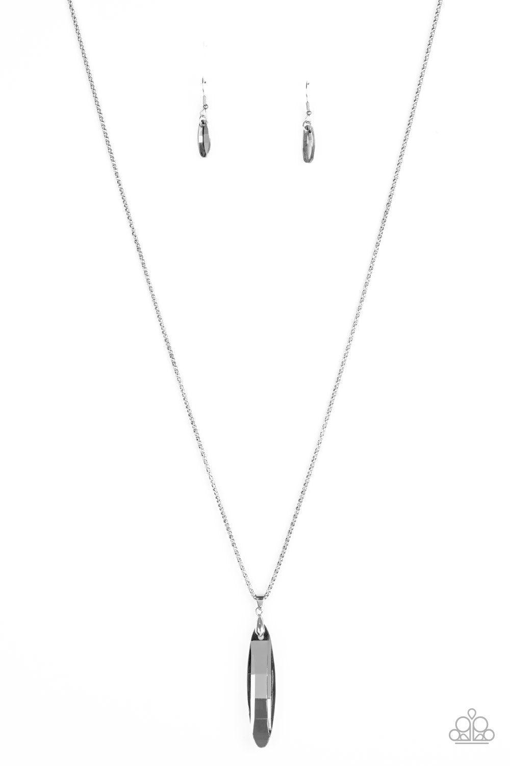 Paparazzi Accessories-Meteor Shower - Silver Necklace
