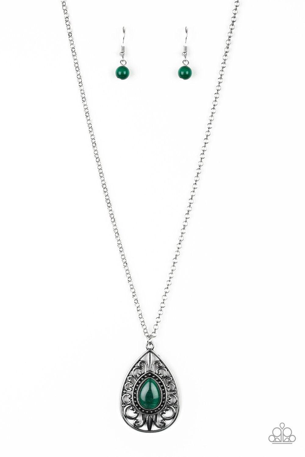 Paparazzi Accessories-Modern Majesty - Green Necklace