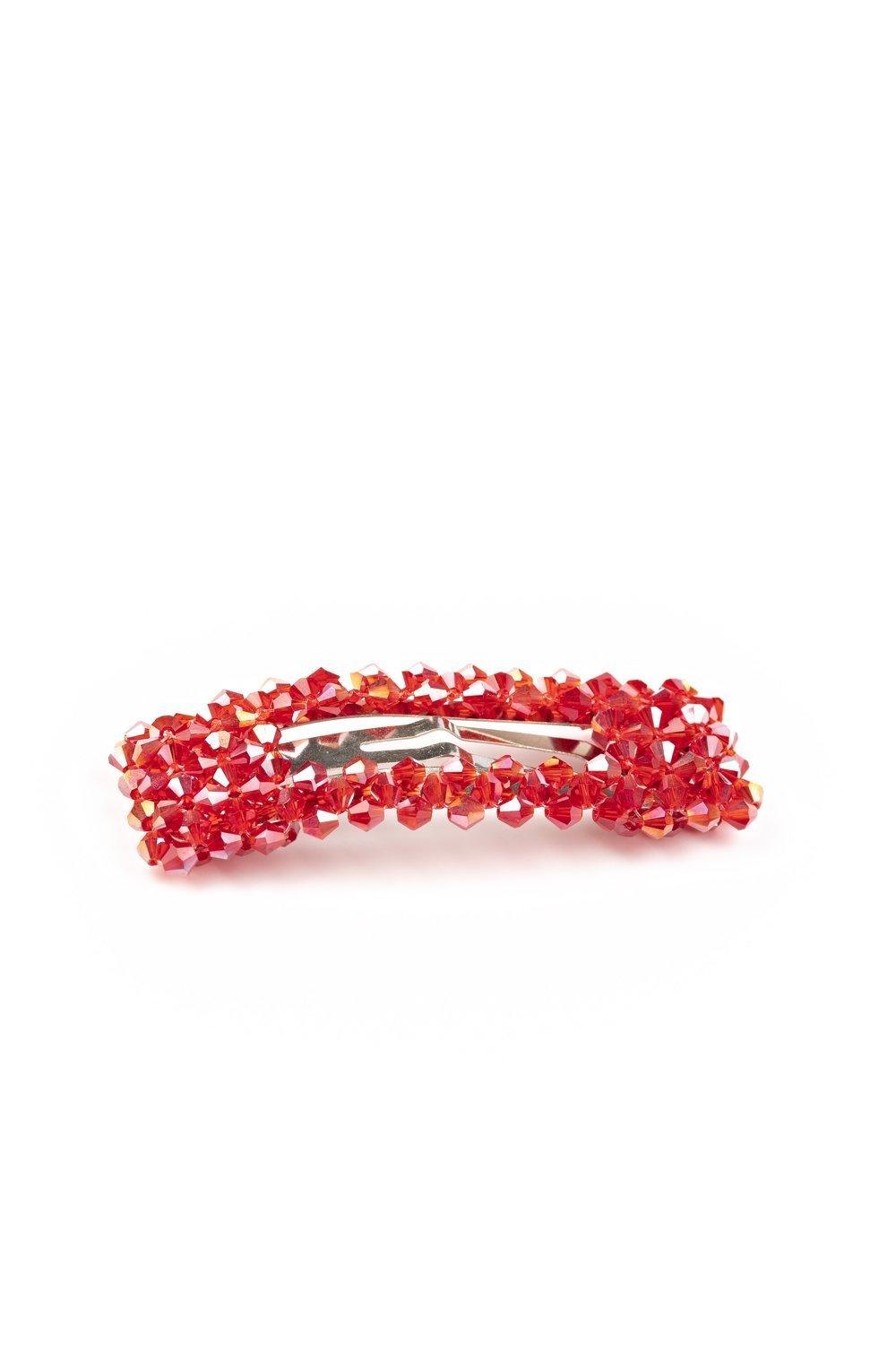 Paparazzi Accessories-No Filter - Red- Hair Clip