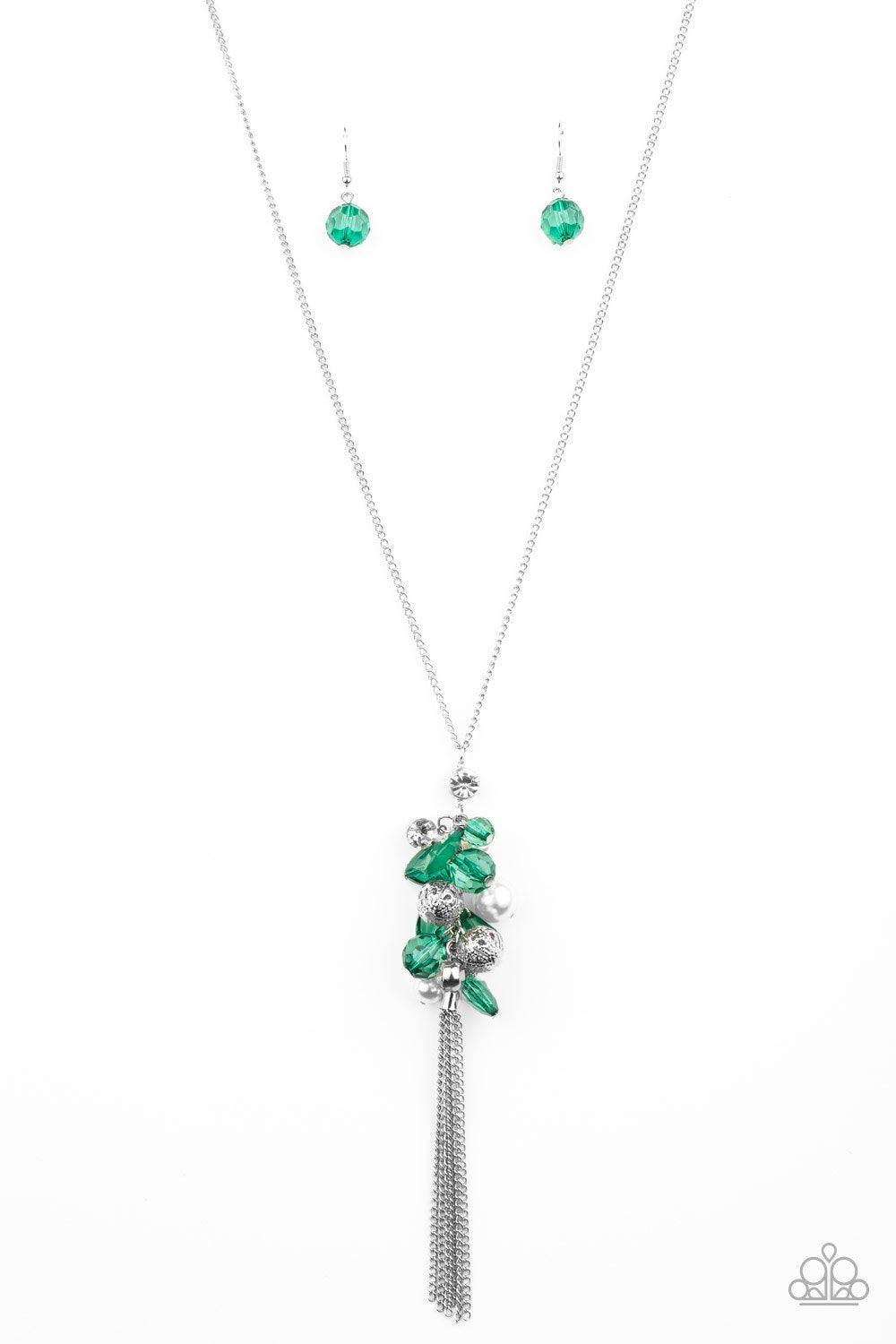 Party Girl Glow Green Necklace - Jewelry by Bretta