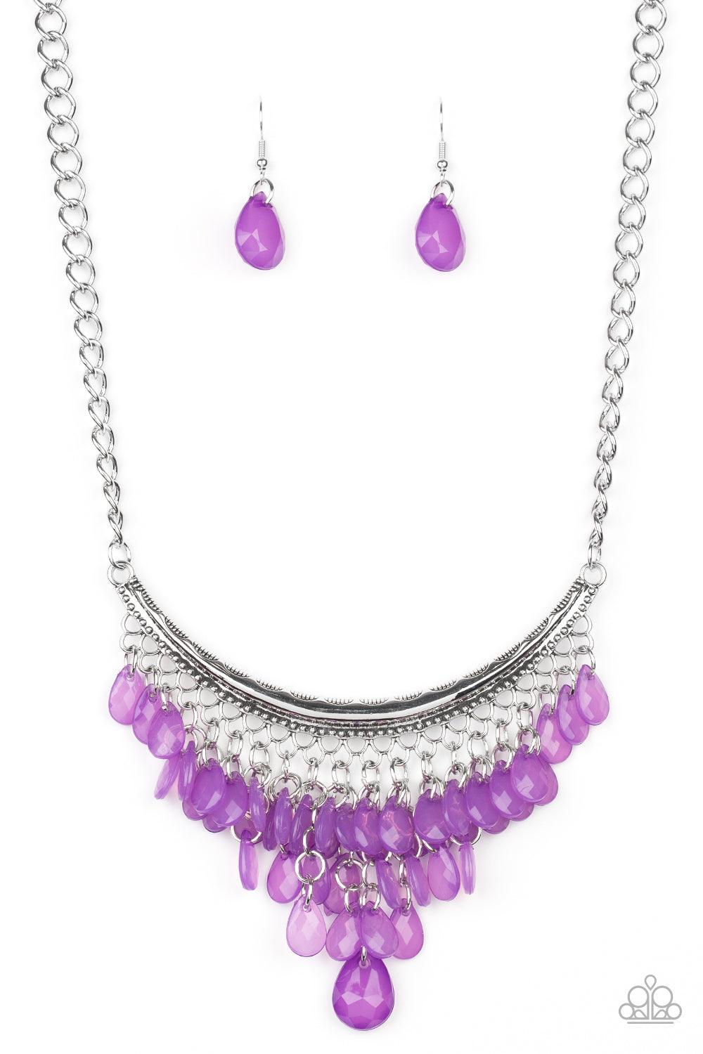 Paparazzi Accessories-Rio Rainfall - Purple Necklace