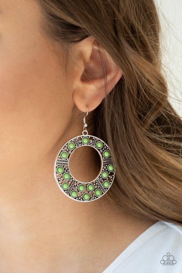 San Diego Samba Green Earrings _ Jewelry by Bretta