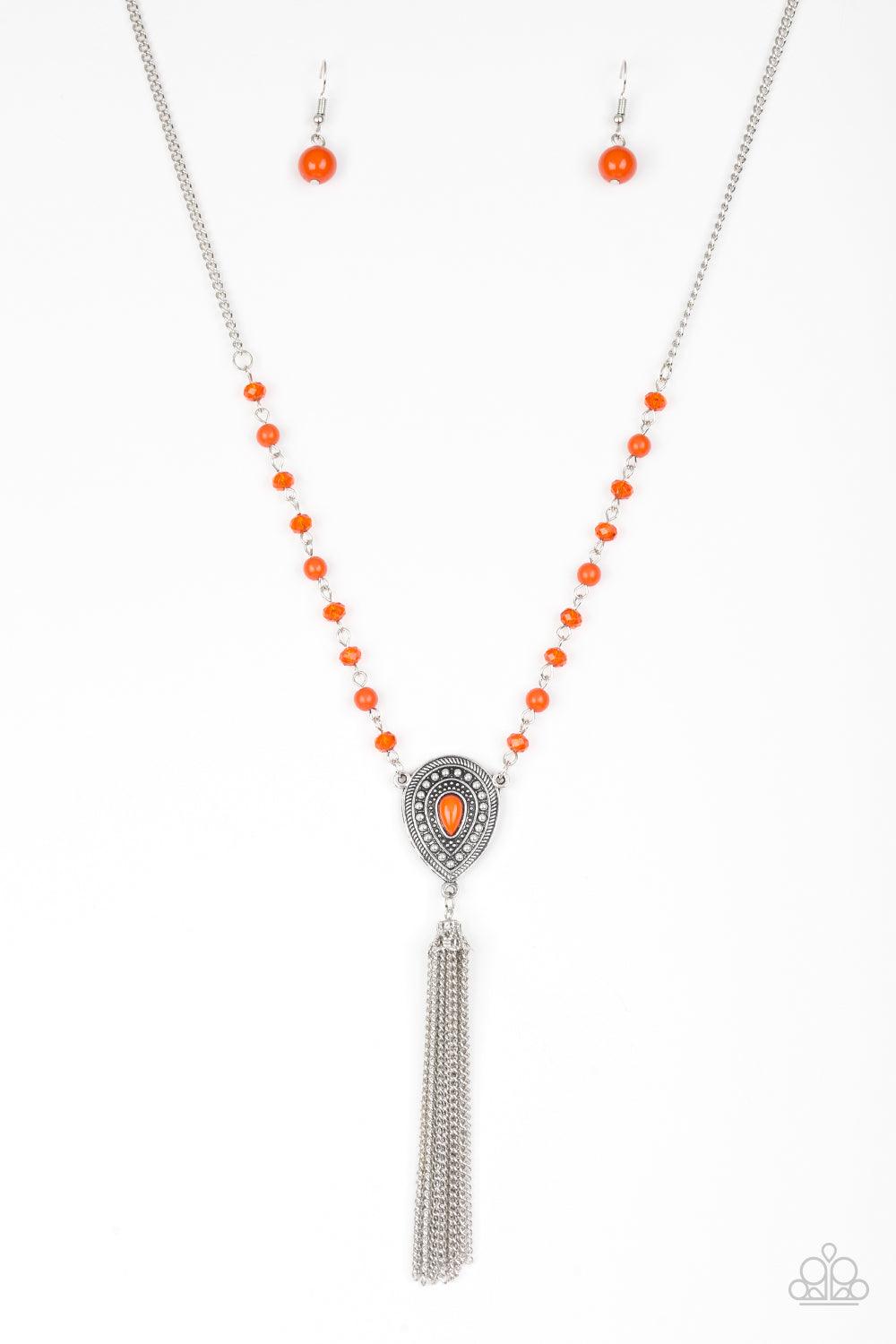 Paparazzi Accessories-Soul Quest - Orange Necklace