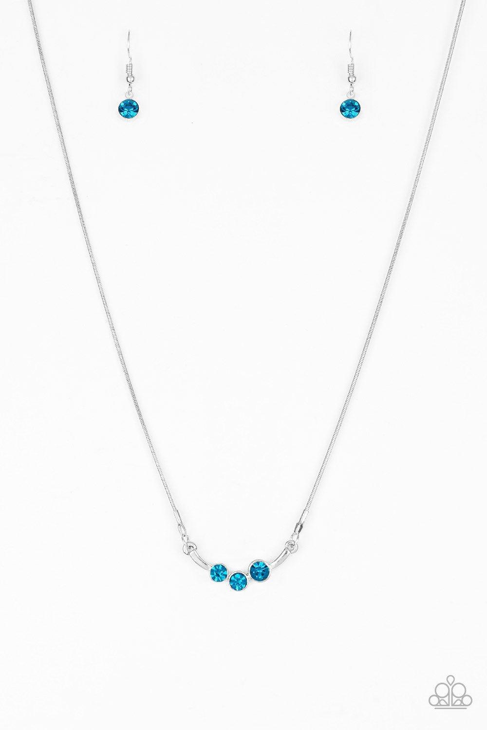 Paparazzi Accessories-Sparkling Stargazer - Blue Necklace