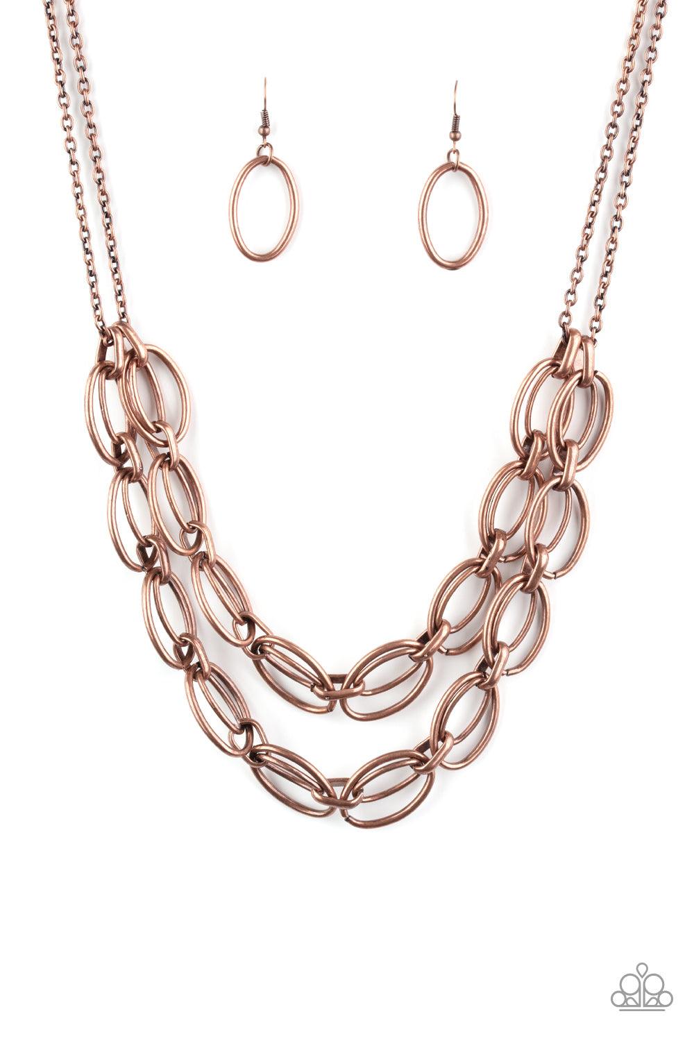 Paparazzi Accessories-Status Quo - Copper Necklace