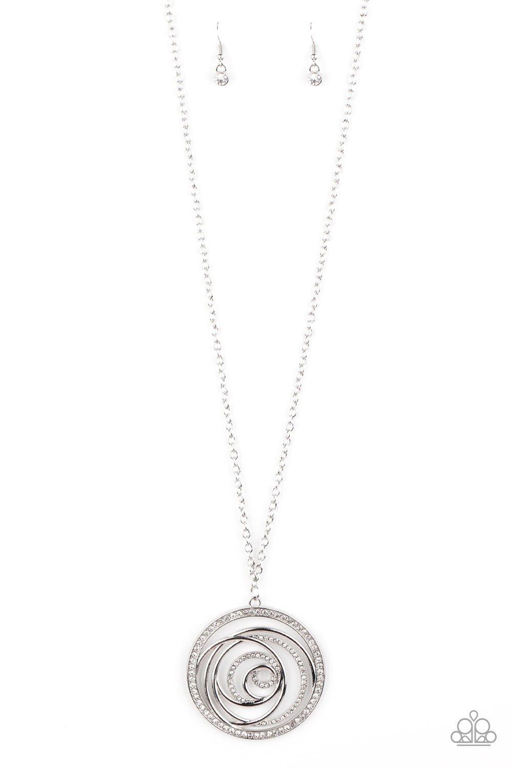 Paparazzi Accessories-Subliminal Sparkle - White Necklace