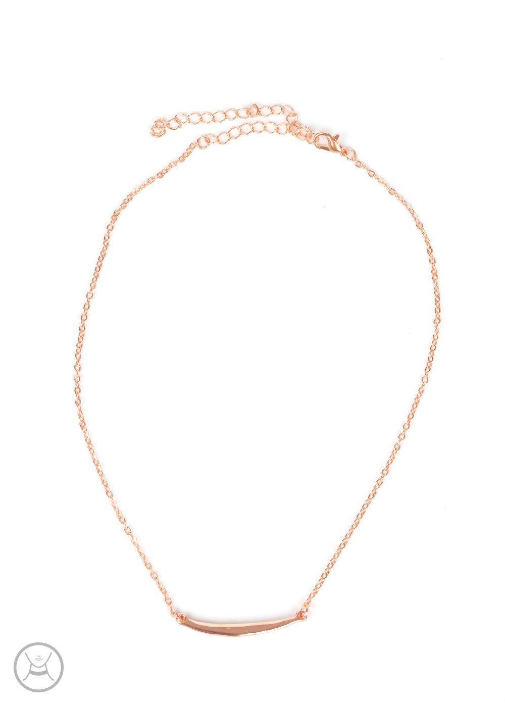 Paparazzi Accessories-Taking It Easy - Copper Choker Necklace