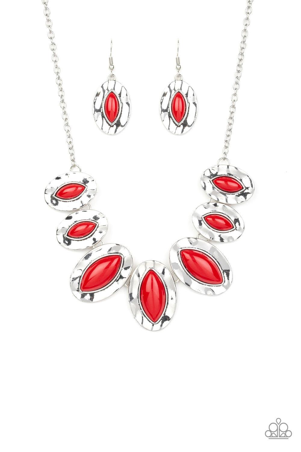 Paparazzi Accessories-Terra Color - Red Necklace