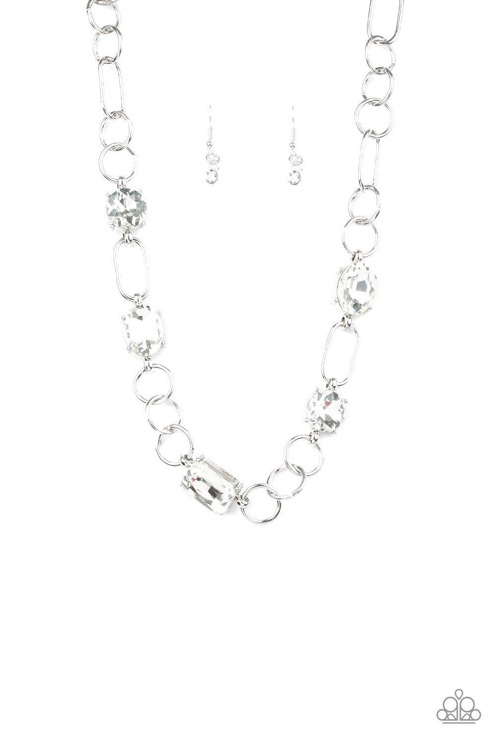 Paparazzi Accessories-Urban District - White Necklace