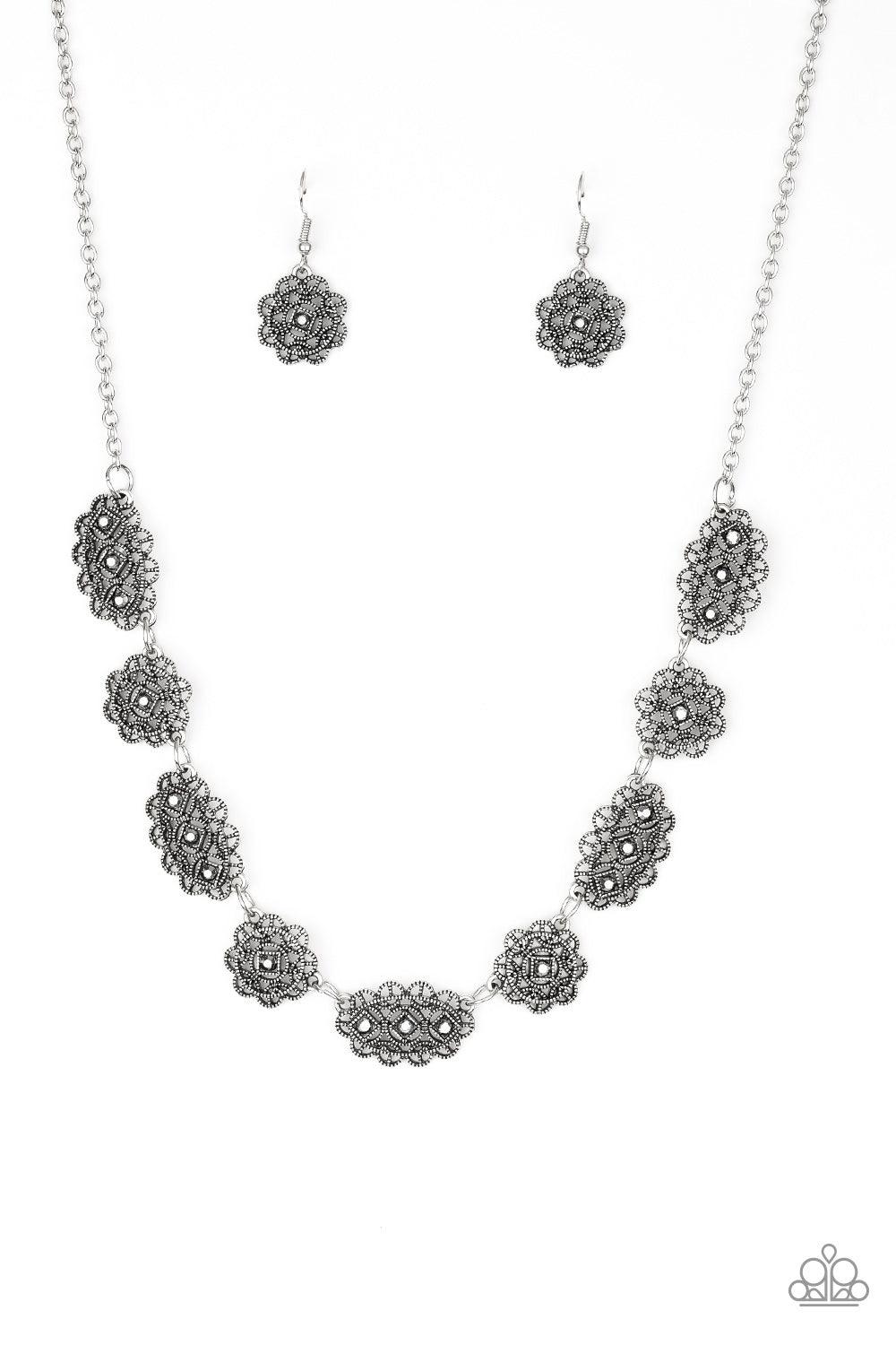 Paparazzi Accessories-Vintage Vogue - Silver Necklace