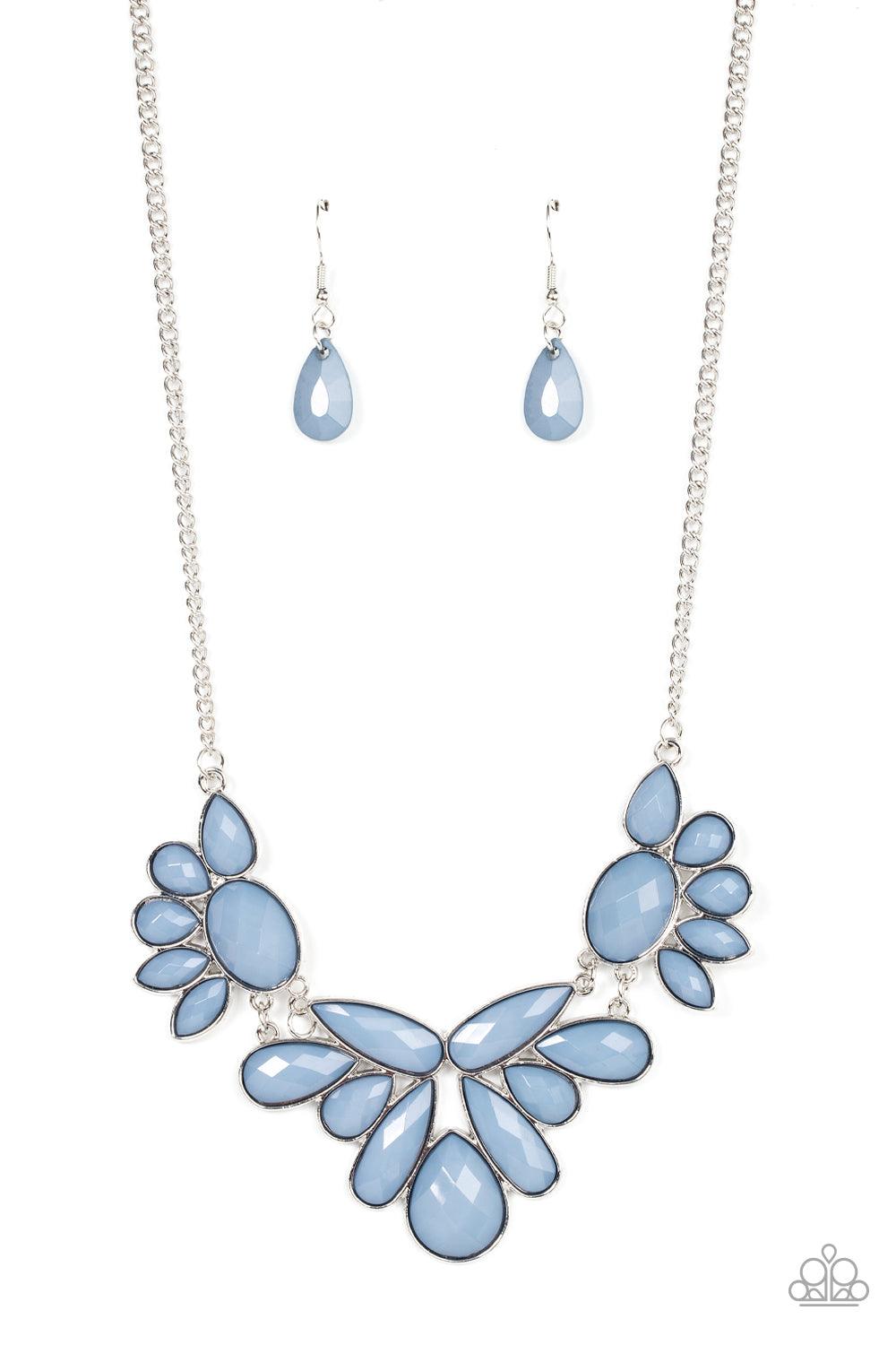 A Passing FAN-cy Blue Necklace - Jewelry by Bretta - Jewelry by Bretta