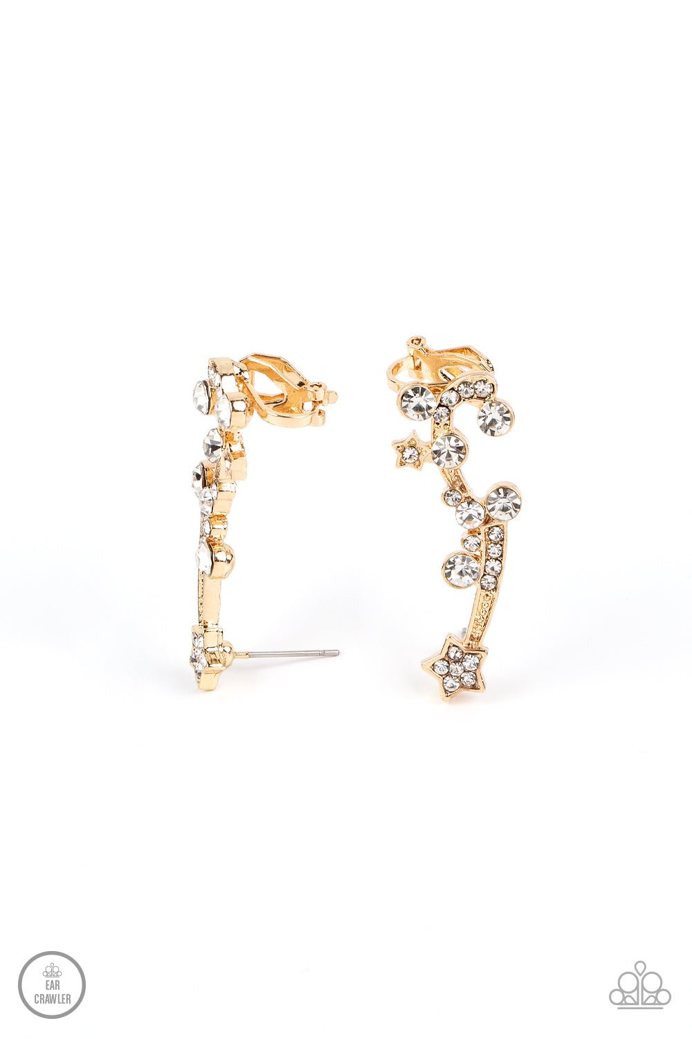 Astral Anthem Gold Ear Crawler Earrings - Jewelry by Bretta - Jewelry by Bretta