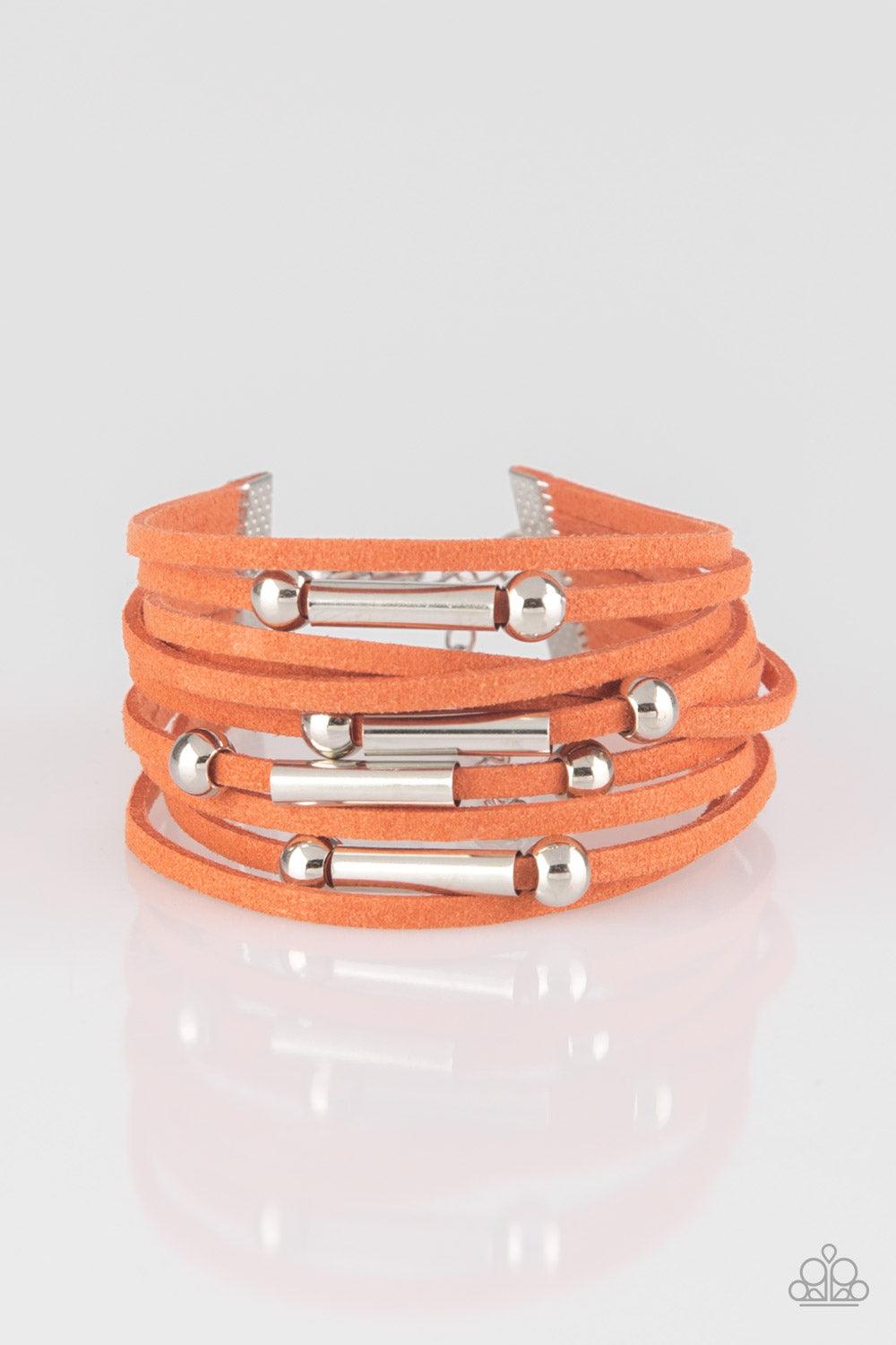 Back To BACKPACKER Orange Bracelet - Jewelry by Bretta - Jewelry by Bretta