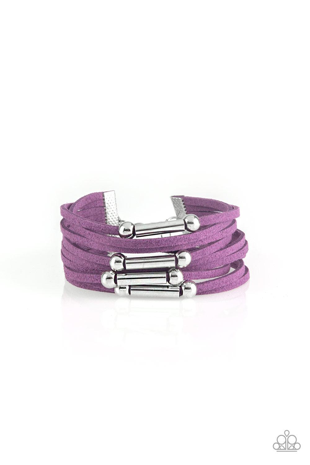 Back To BACKPACKER Purple Bracelet - Jewelry by Bretta - Jewelry by Bretta
