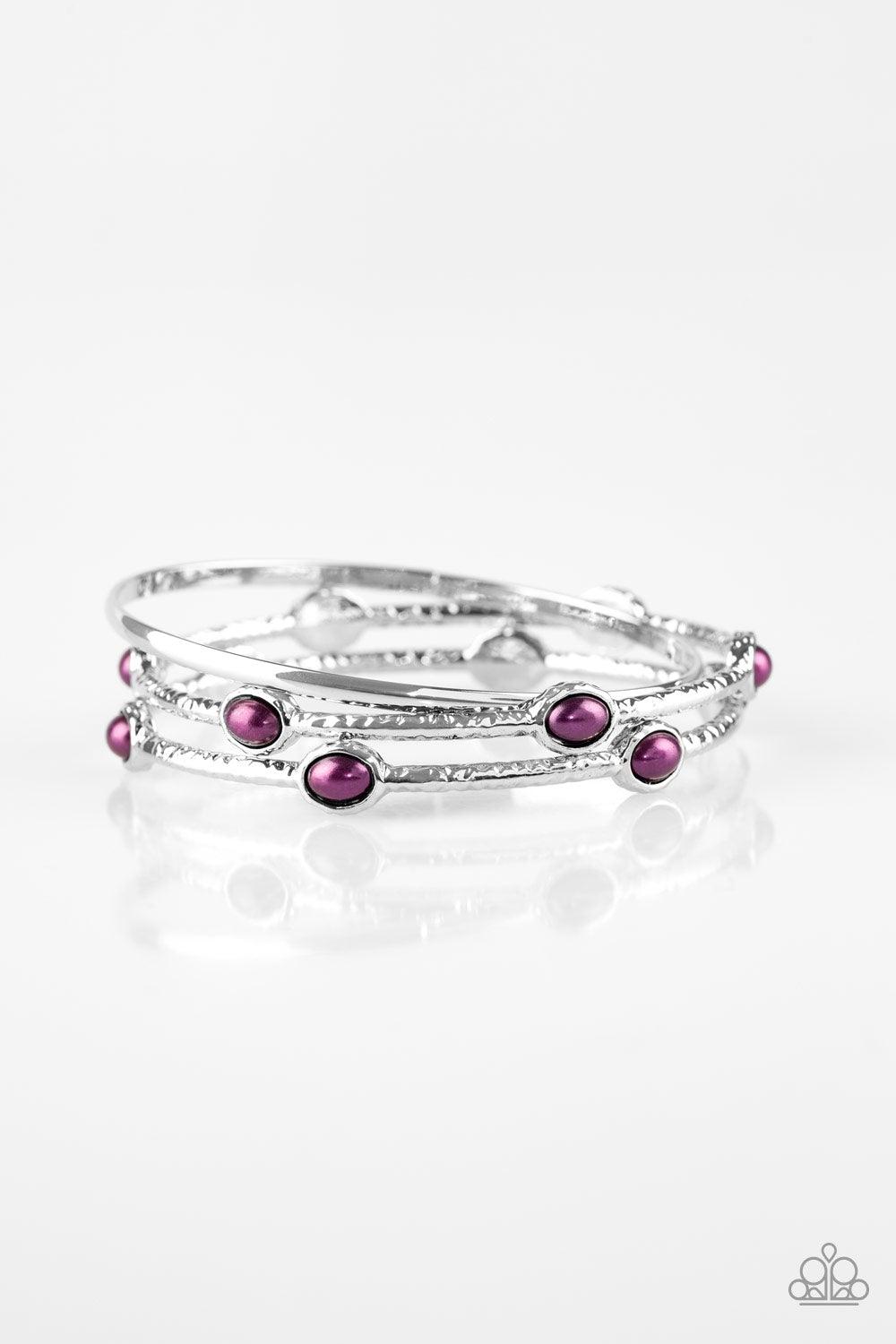 Bangle Belle Purple Bracelets - Jewelry By Bretta - Jewelry by Bretta