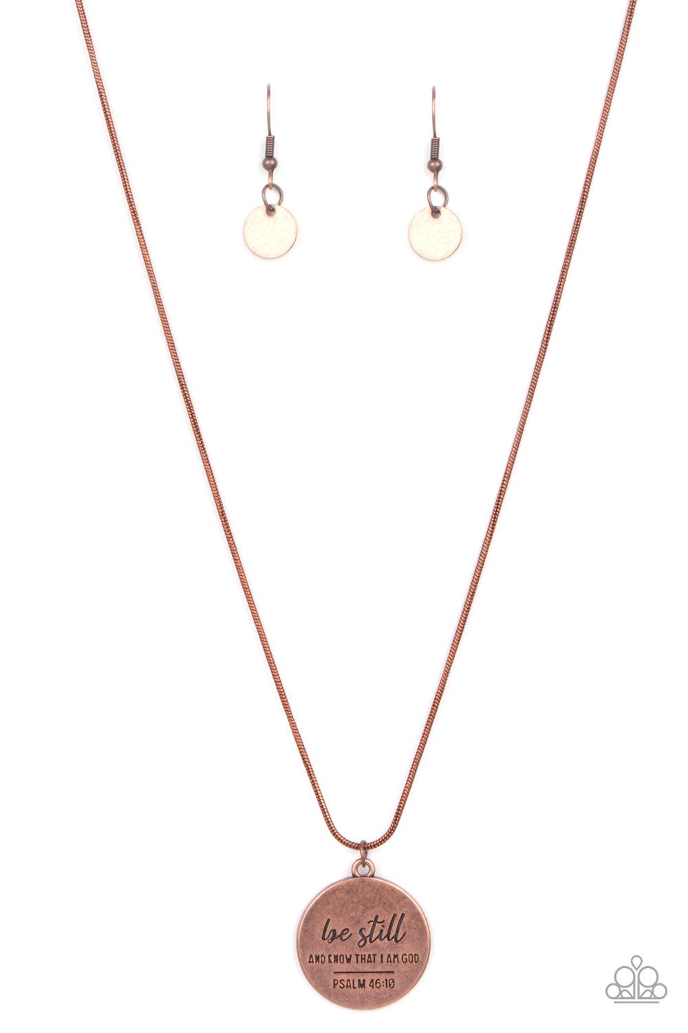 Be Still Copper Necklace - Jewelry by Bretta - Jewelry by Bretta