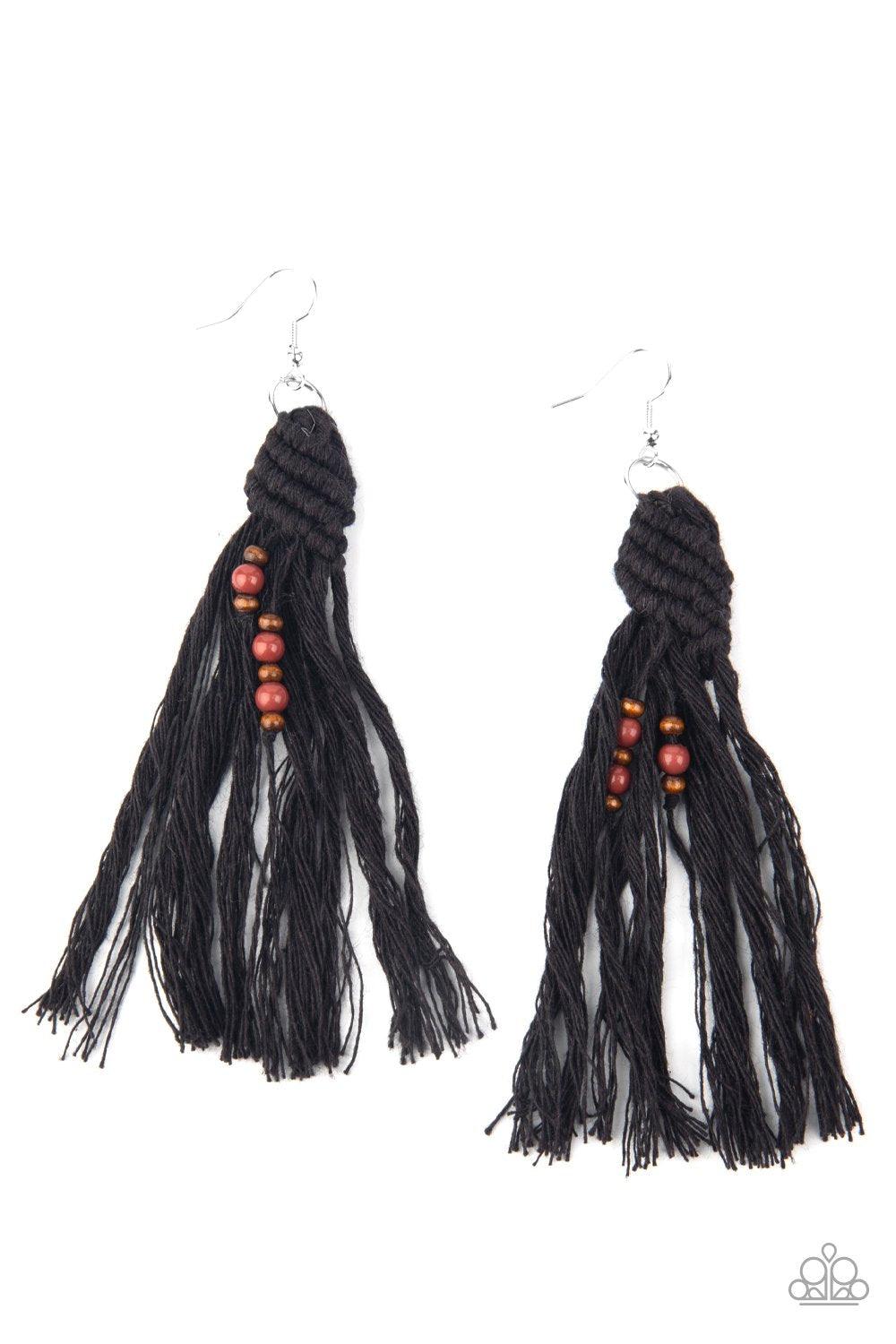 Beach Bash Black Earrings - Jewelry by Bretta - Jewelry by Bretta