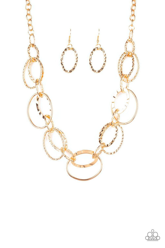 Bend OVAL Backwards Gold Necklace - Jewelry By Bretta - Jewelry by Bretta