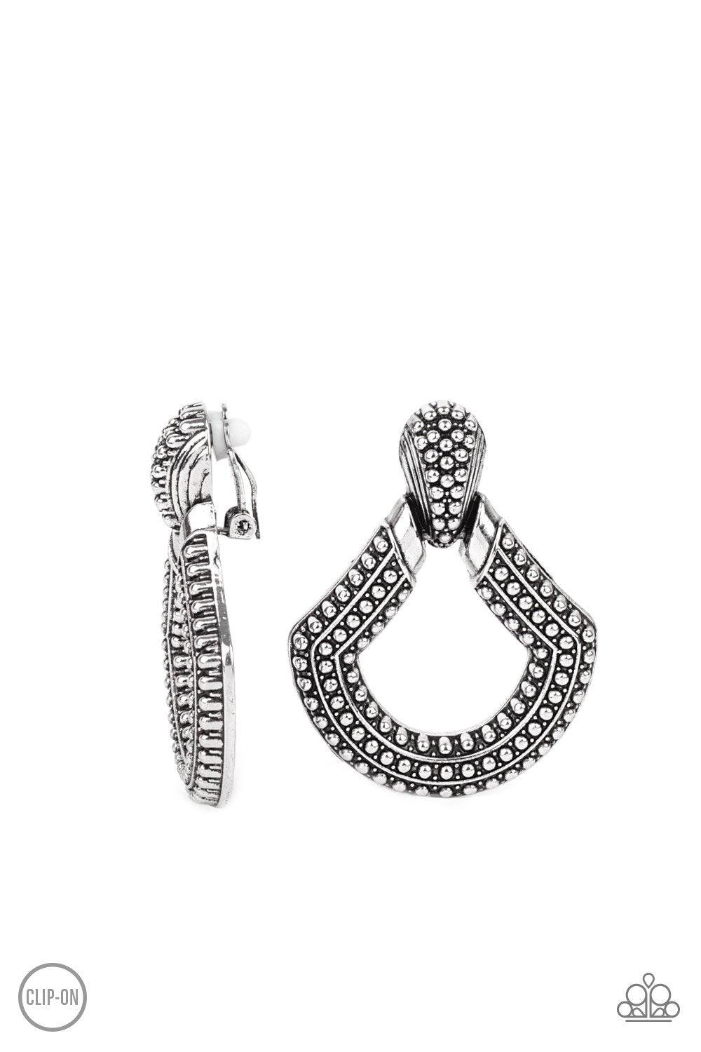 Better Buckle Up Silver Earrings - Jewelry by Bretta - Jewelry by Bretta