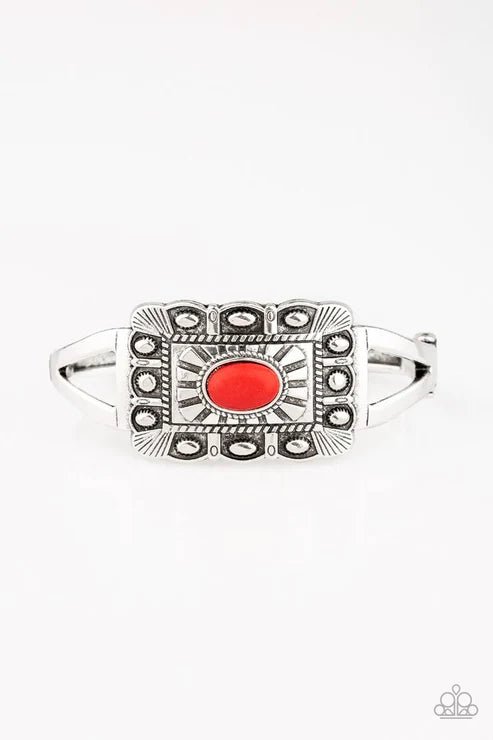 BIG House On The Prairie Red Bracelet - Jewelry by Bretta - Jewelry by Bretta