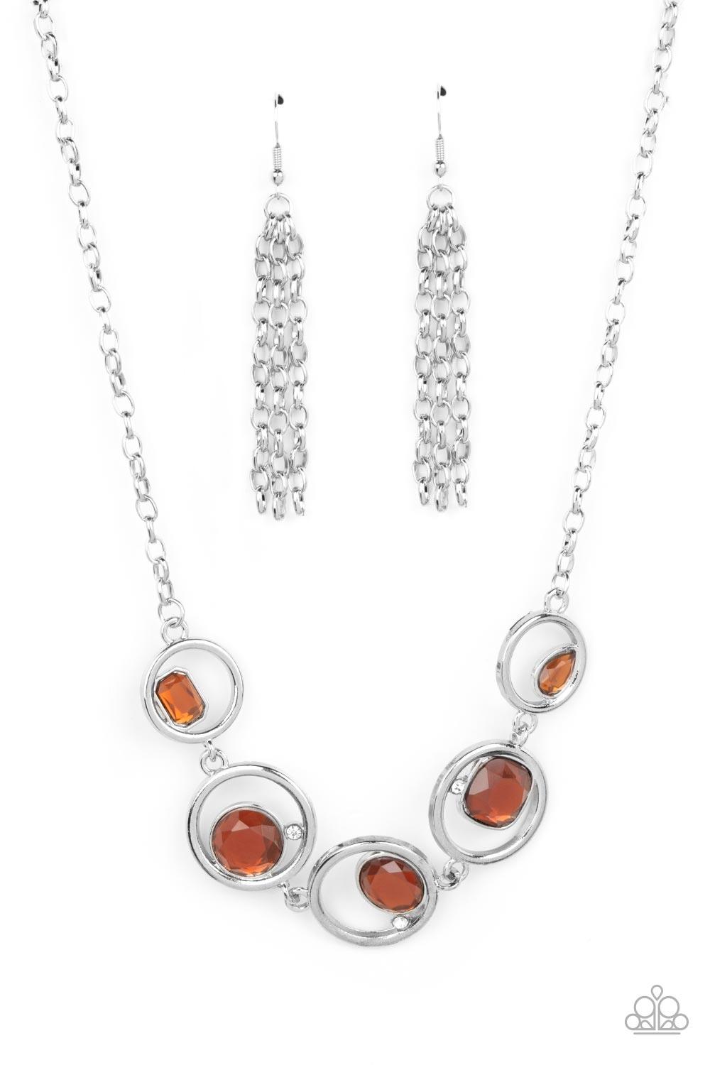 Big Night Out Brown Necklace - Jewelry by Bretta - Jewelry by Bretta