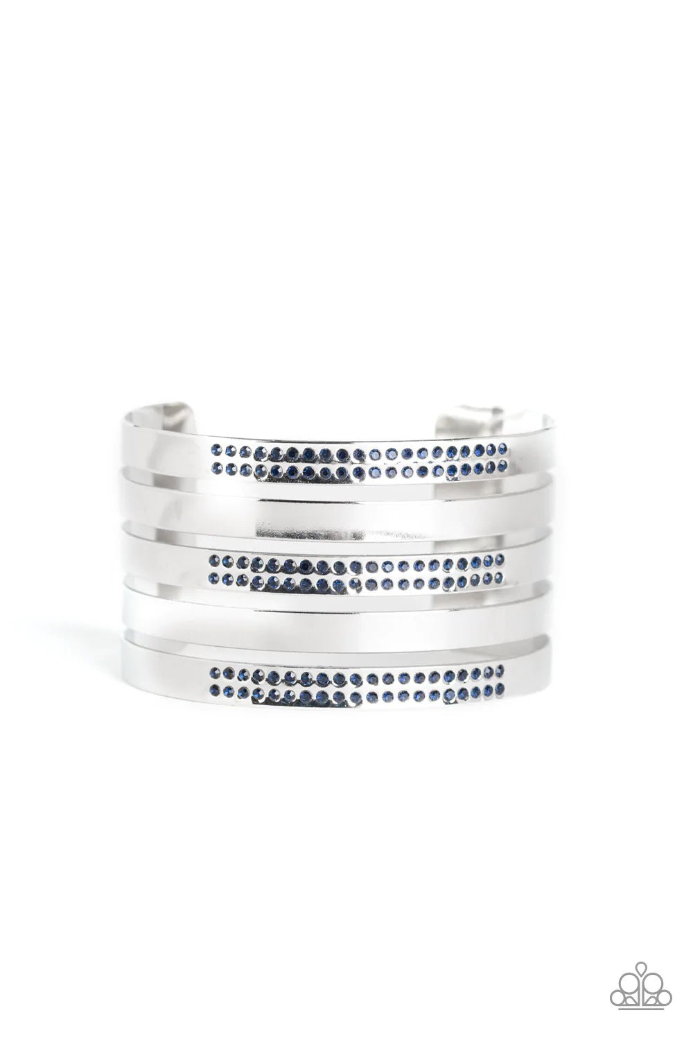 Big Time Shine Blue Cuff Bracelet Jewelry by Bretta - Jewelry by Bretta