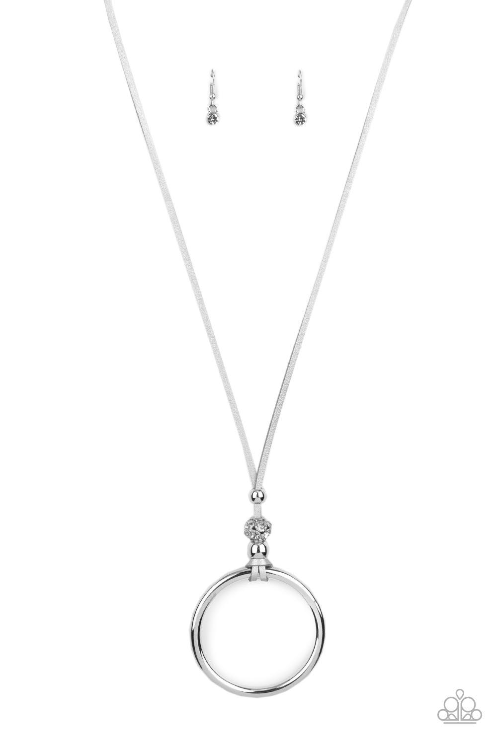 BLING Into Focus Silver Necklace - Jewelry by Bretta - Jewelry by Bretta