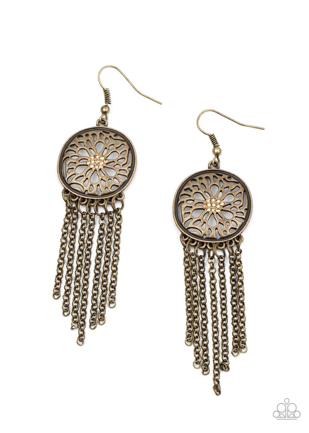 Blissfully Botanical Brass Earrings - Jewelry By Bretta - Jewelry by Bretta