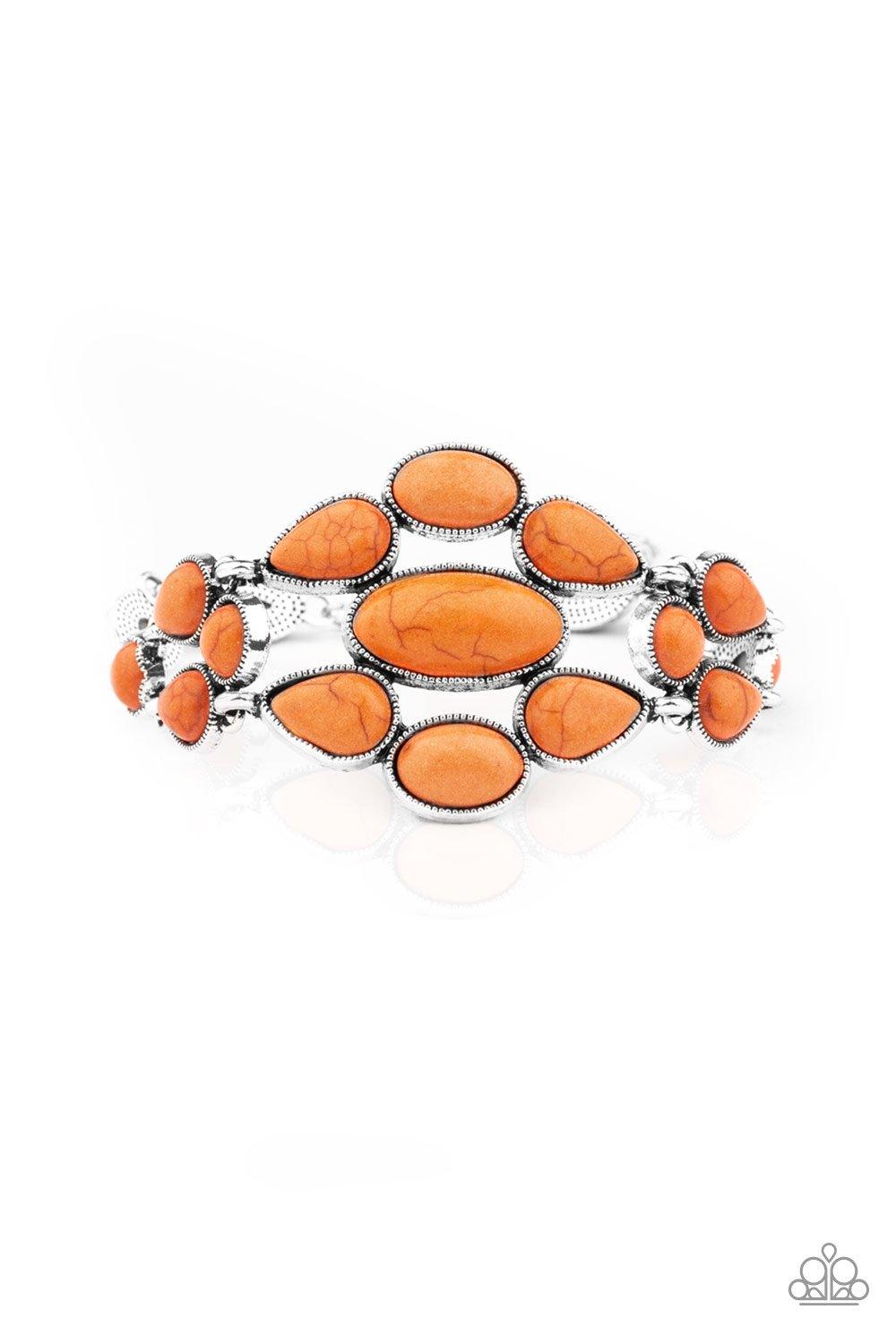 Blooming Prairies Orange Bracelet - Jewelry by Bretta - Jewelry by Bretta