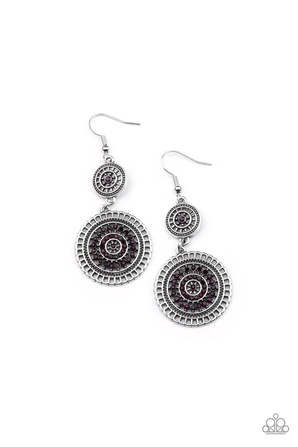 Bohemian Bedazzle - Purple Earrings - Jewelry by Bretta - Jewelry by Bretta