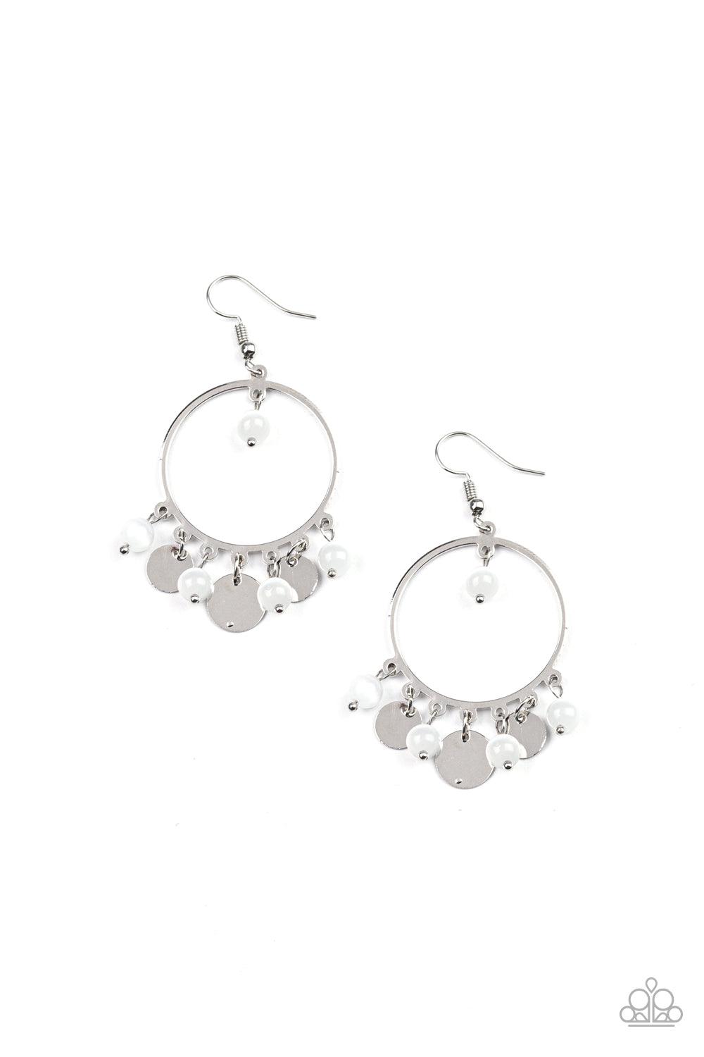 Bubbly Buoyancy White Earrings - Jewelry By Bretta - Jewelry by Bretta