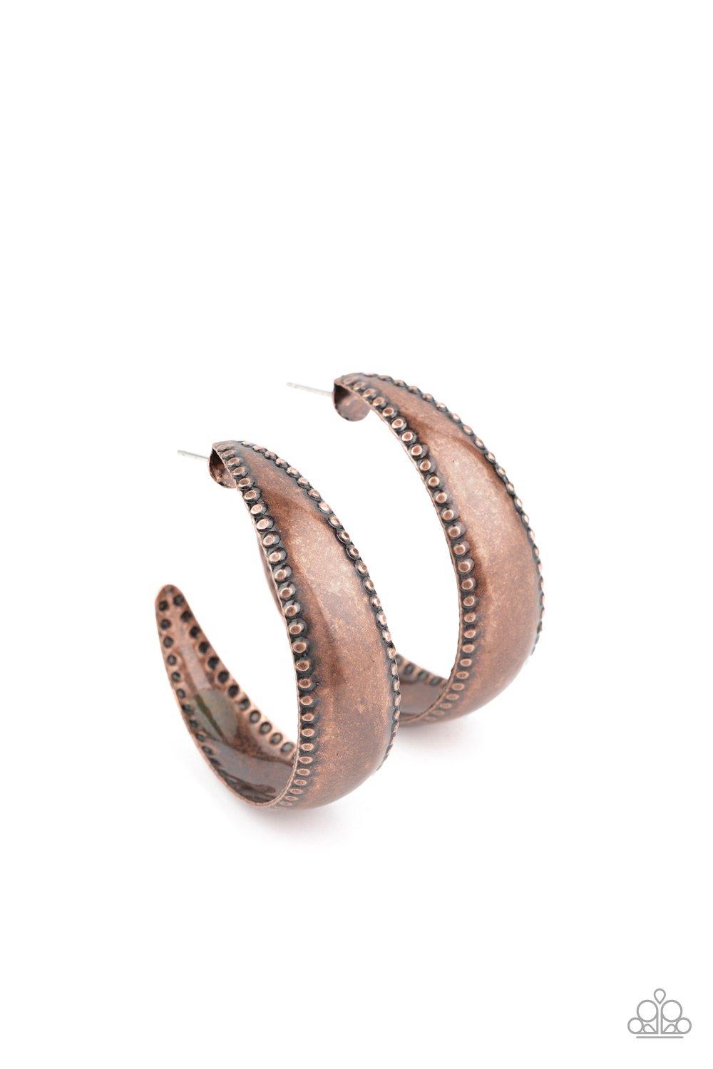 Burnished Benevolence Copper Earrings- Jewelry by Bretta - Jewelry by Bretta