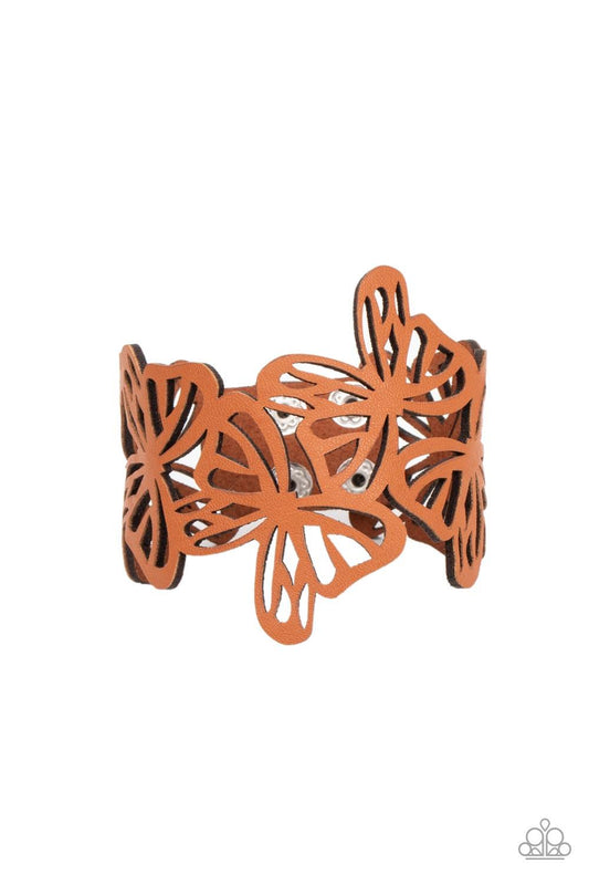 Butterfly Breeze Brown Wrap Bracelet - Jewelry by Bretta - Jewelry by Bretta